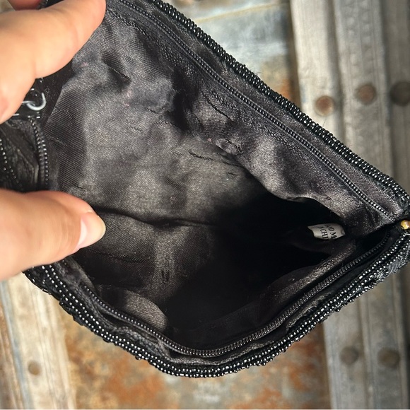 Vintage beaded evening shoulder bag - Picture 4 of 4